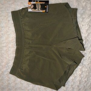 Olive Green Athletic Shorts
